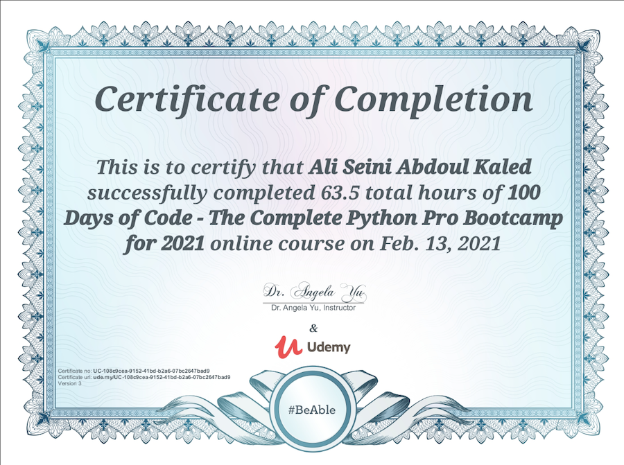 Python Pro Bootcamp